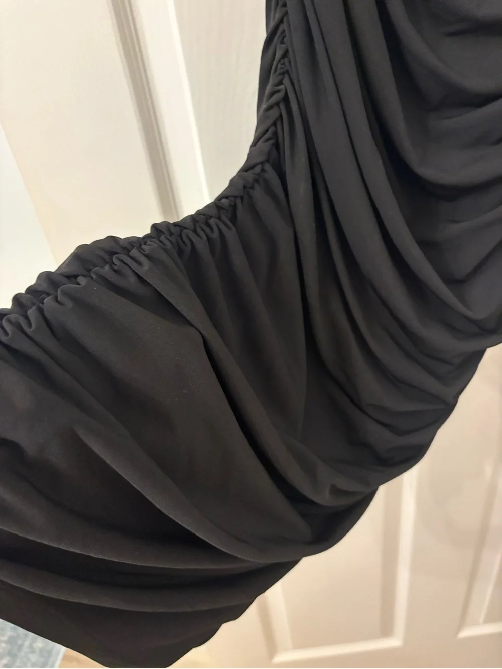 Lulus Black One-Shoulder Ruched Dress - Women